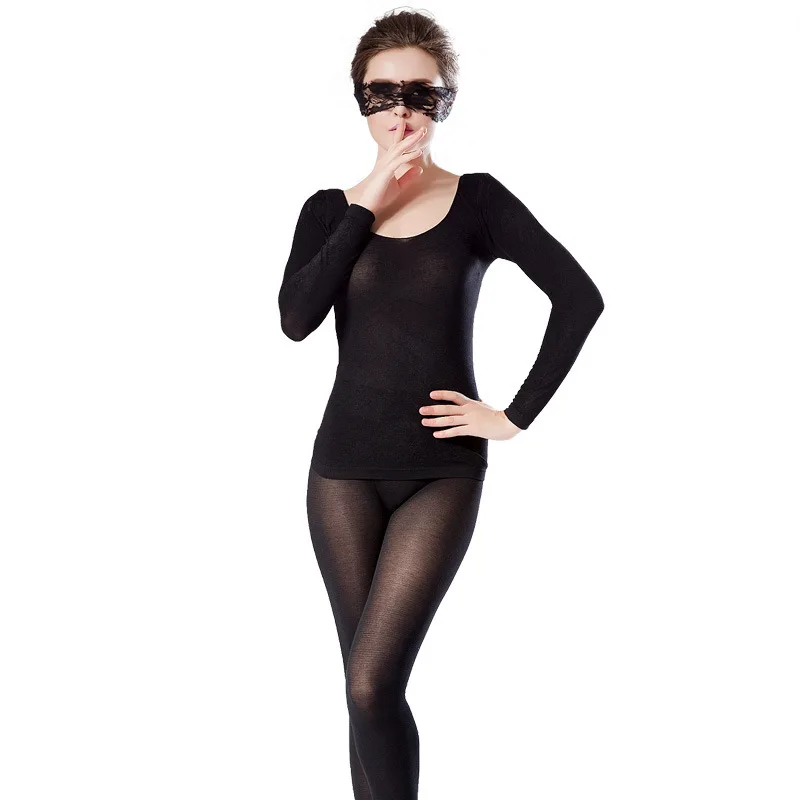 Новинка женское термобелье ультра тонкий и светильник хорошая эластичность