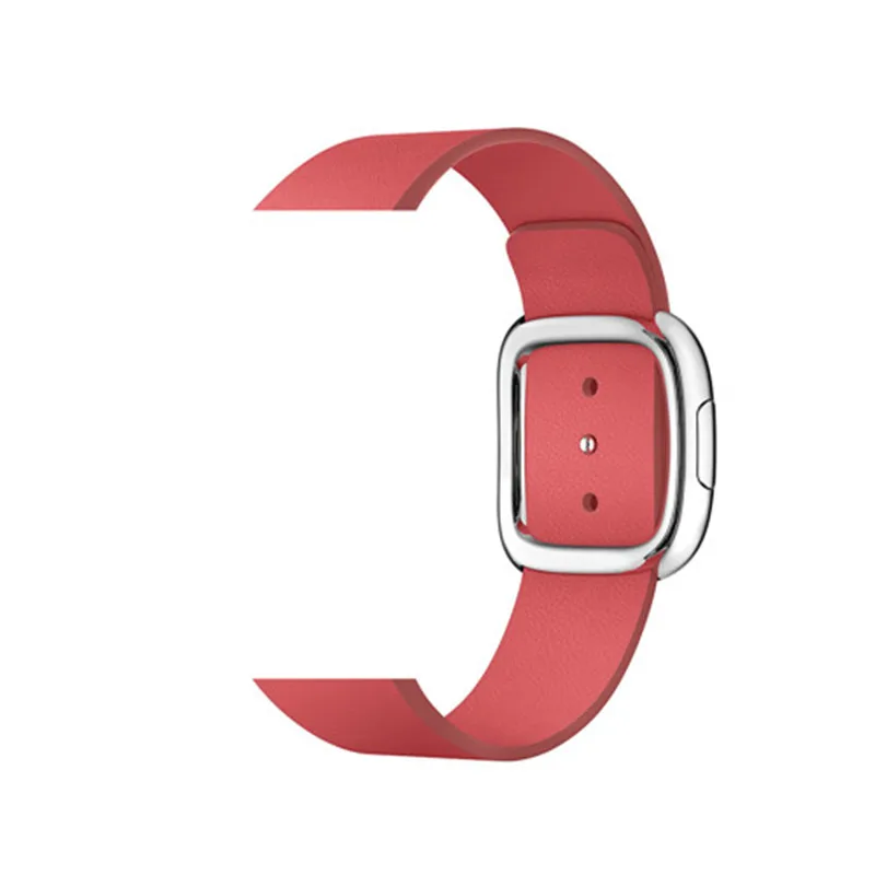 Современный стиль ремешок с пряжкой для apple watch band 4 44 мм 40 браслет из натуральной