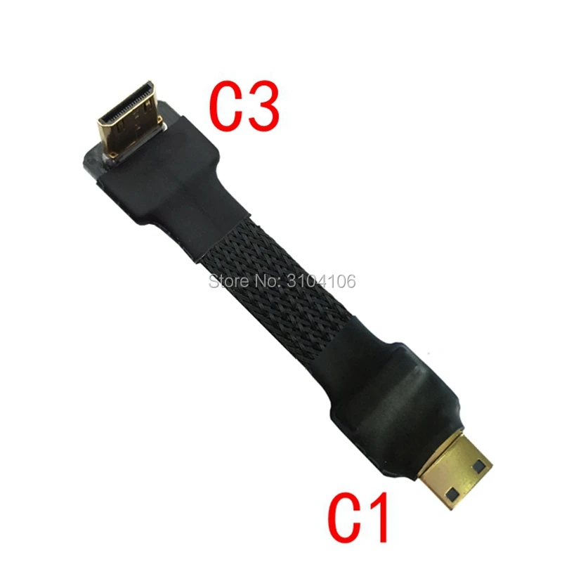 FPV Mini HDMI male to HDMI 2,0 Mini HDMI Micro HDMI экранированный FPC плоский кабель 5 см-50 см для аэрофотосъемка