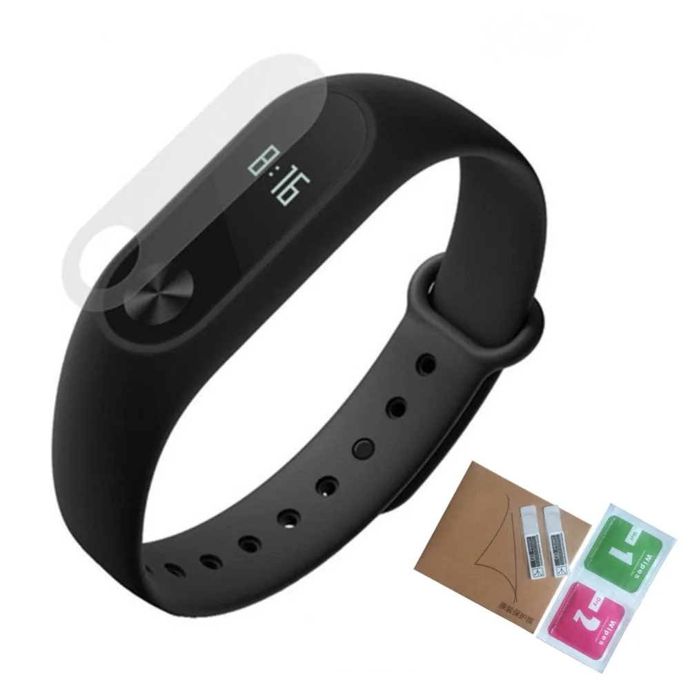 Защитная пленка для экрана Xiaomi Mi Band 2 ультратонкая с полным покрытием Miband M2 HD