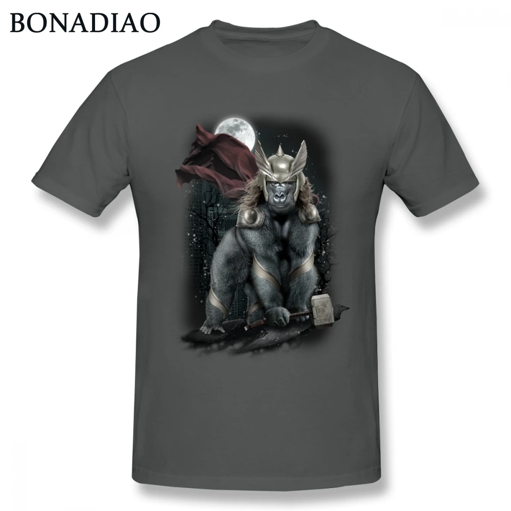 Шимпанзе Горилла Тор забавная футболка для мужчин новый стильный Camiseta| |
