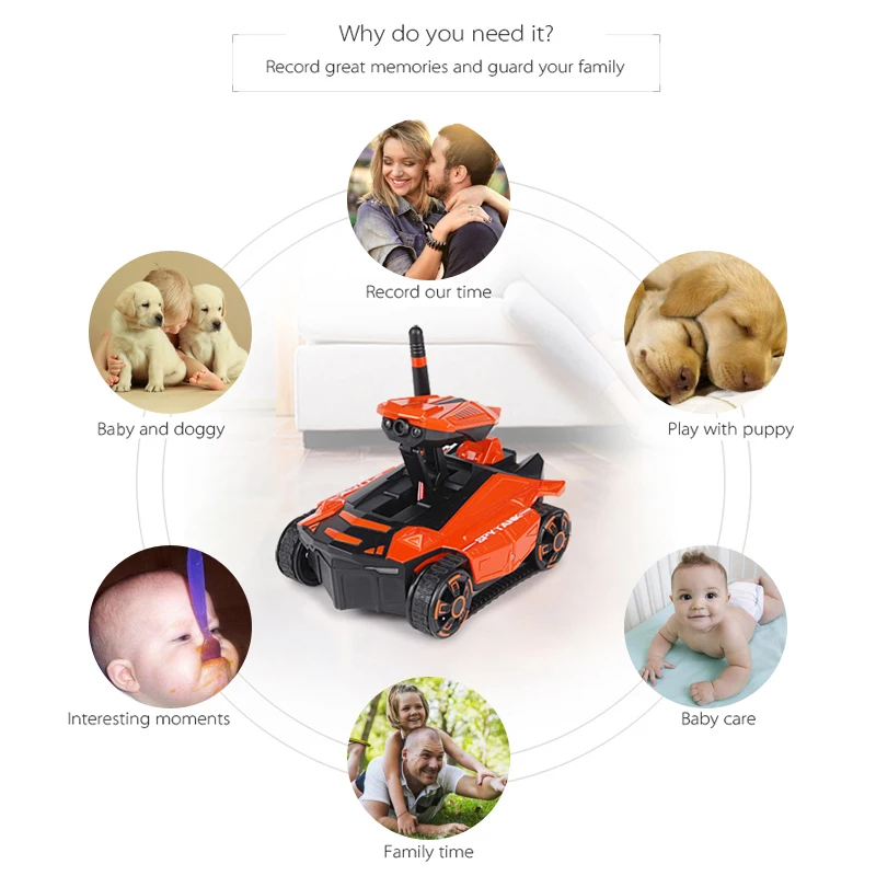 2019 Global Drone Smart RC Tank Wi Fi FPV камера приложение управления Voiture Telecommande Робот Игрушки