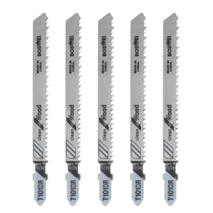 Лезвия для лобзика 100 мм, 5 шт.компл. T101BR HCS, для резки ламинированной доски по дереву W315