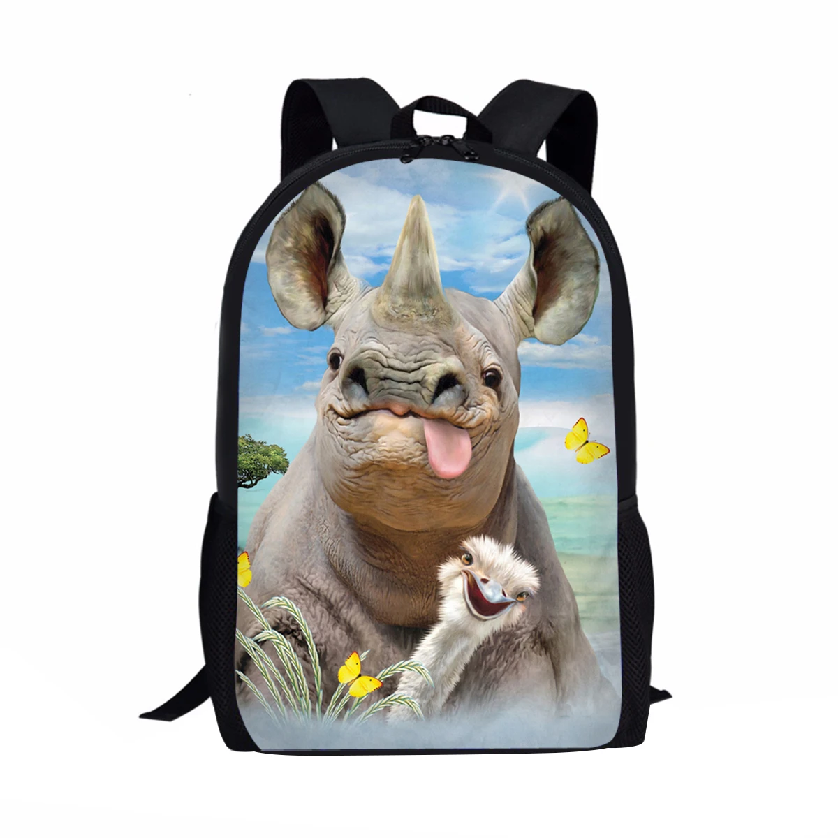 Advocator Printed Wide Dinasour Schoolbag for Teenager Girls Boys Kids Travel Luggage Backpack Shopping Shoulder Bag Men Mochila