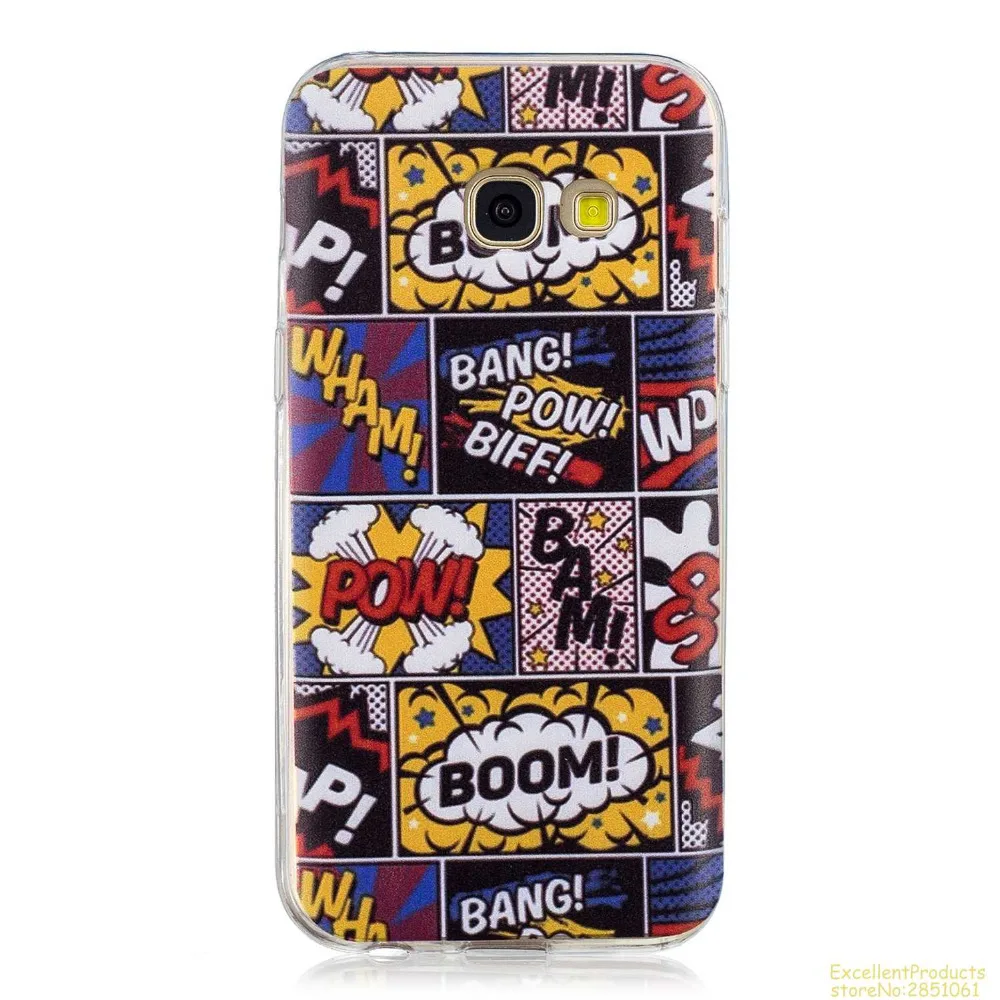 Силиконовый чехол для телефона Samsung A3 2017 A320 fundas hoesje Красивый Веселый мультяшный