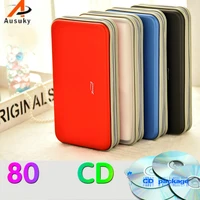 a ausuky car storage cd bag portable 80 disc capacity dvd cd case for car media storage cd bag 30
