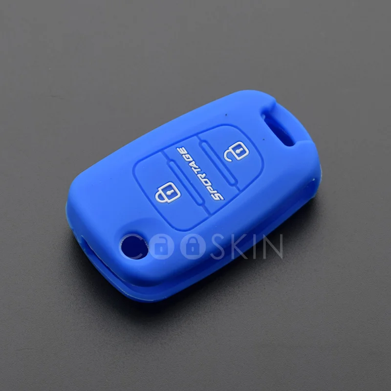 Silicone Car key Case Cover set for KIA 2013 Sportage 3 buttons smart car Styling protector shell accessories 10pcs/lot | Автомобили и