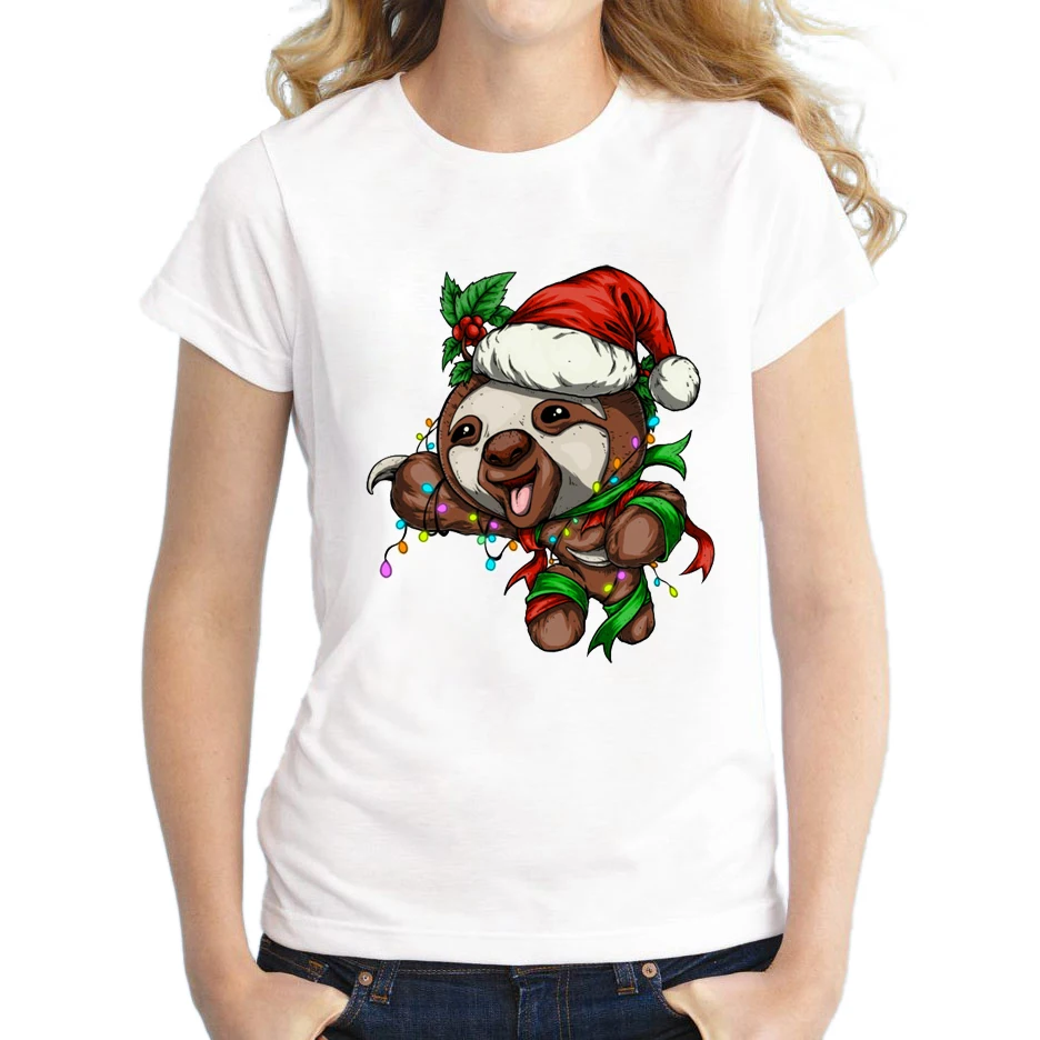 2018 Женская мода праздничный ленивый дизайн футболка Новинка топы женские