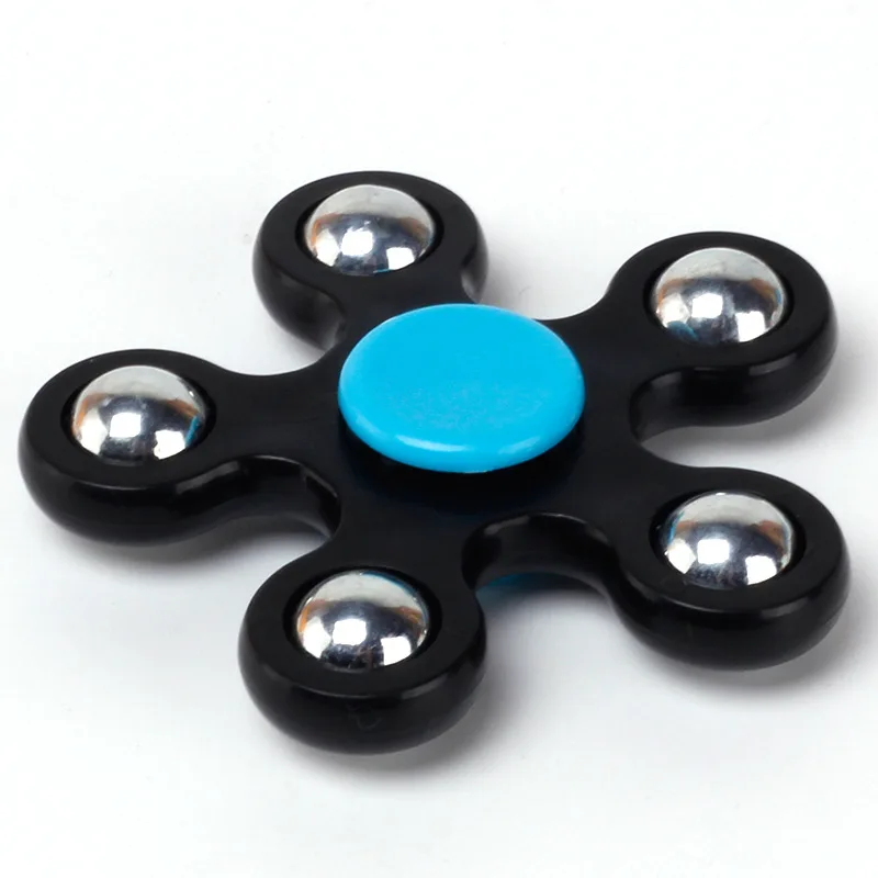 10 шт. пять бусин фиджет Спиннер ручной EDC Spinner пятиугольник Сталь мяч для снятия
