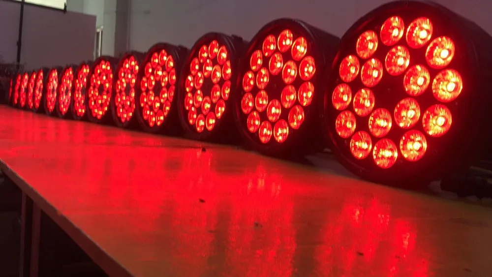 4 шт/Дистанционное PAR 18X12W LED прожектор RGB/диско светильник dmx512 управление мытья СИД