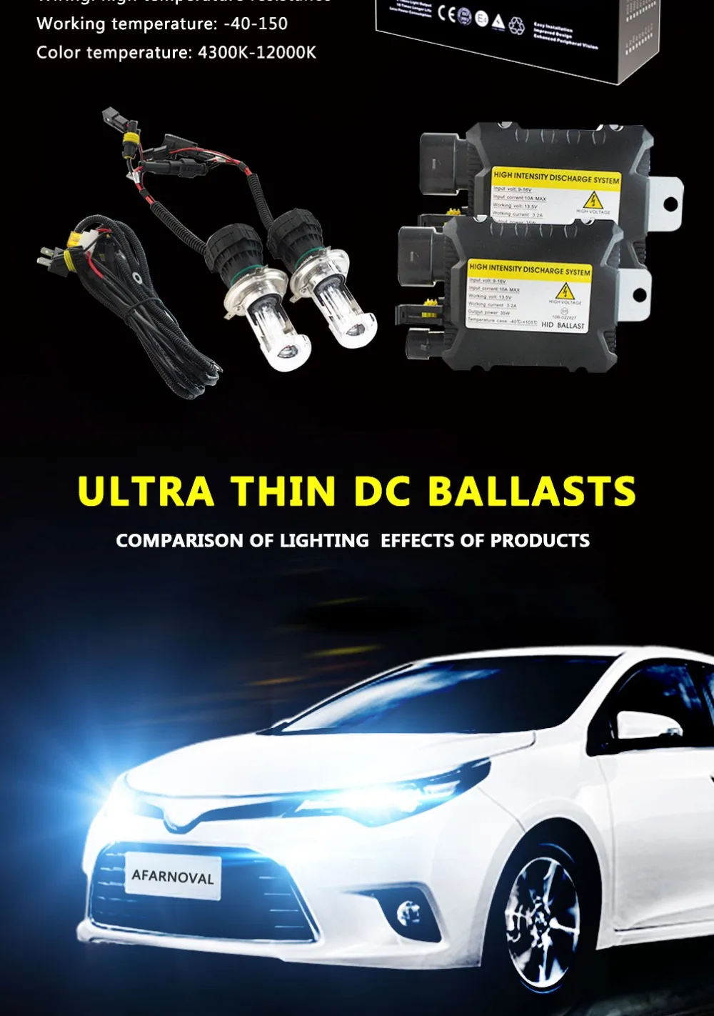 35 Вт/55 W 12 V ксеноновая лампа автомобильная лампа H1 H3 H7 H11 9005 9006 4300 k 5000 k 6000 k 8000 k HID тонкий балласт для ксенона фары комплект