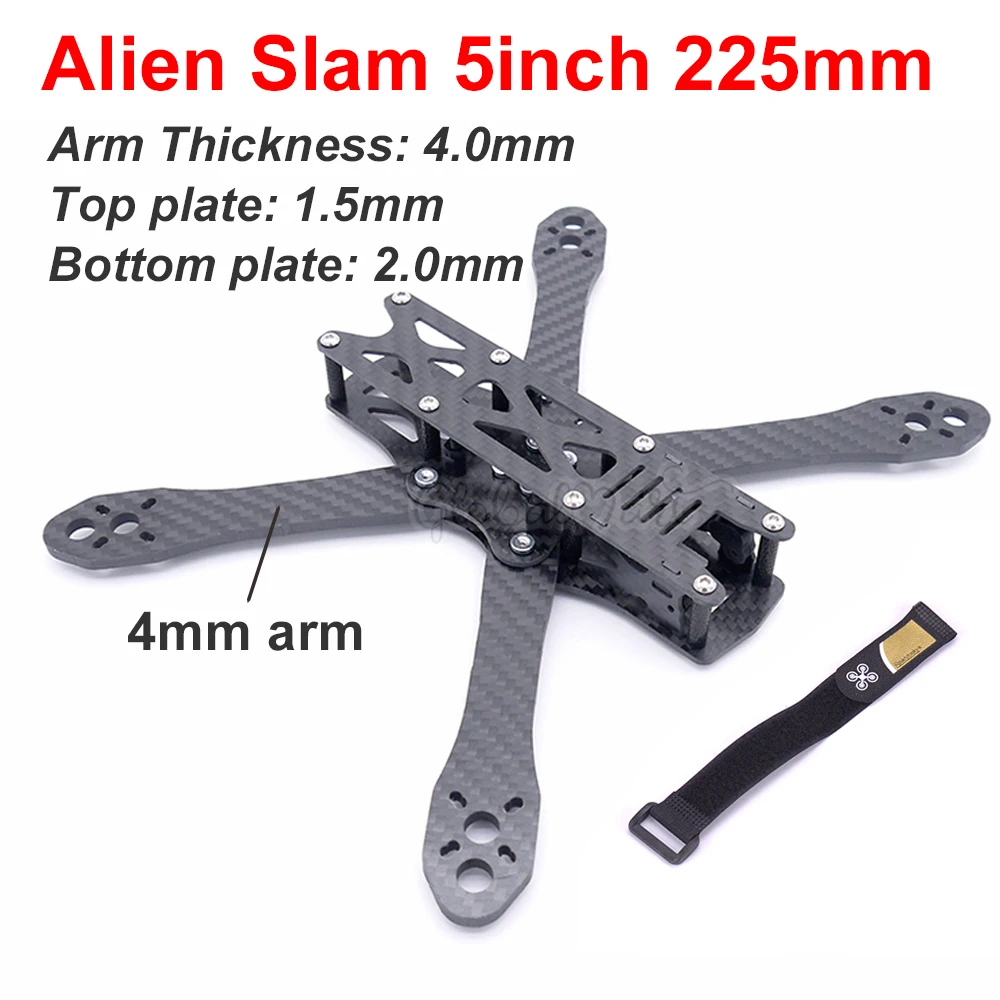 Квадрокоптер Alien Slam 5 дюймов 225 мм/Alien мм для самостоятельной сборки гоночный мини