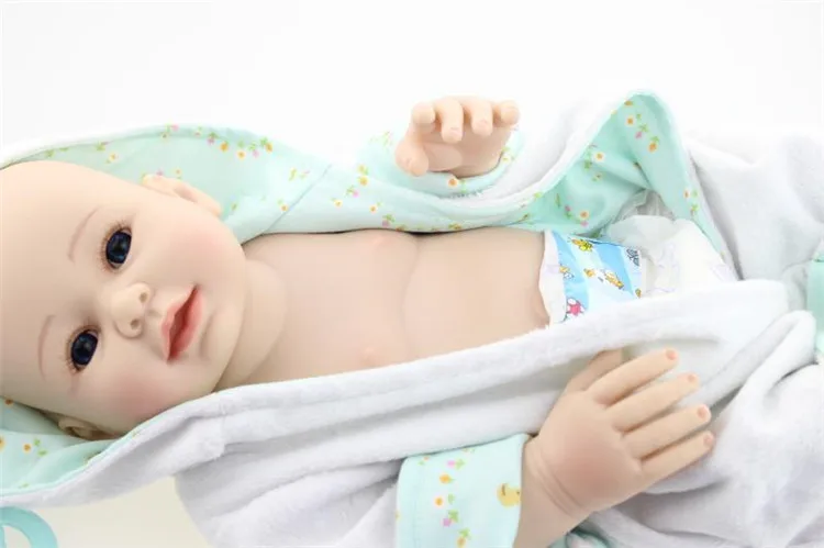 20 &quot50 см полностью силиконовые куклы Reborn для младенцев моющиеся ручной работы
