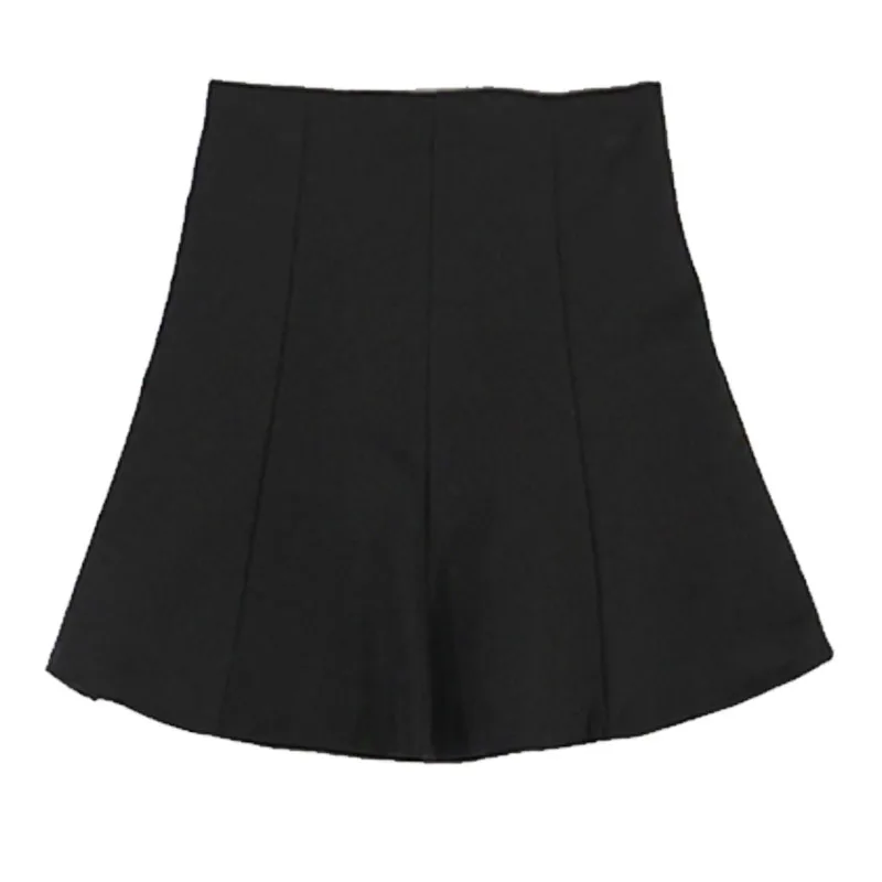 High Waist Little Black Skirt Umbrella Short Mini Spring Jupe Courte Faldas Cortas Gonne Gonna Saia | Женская одежда