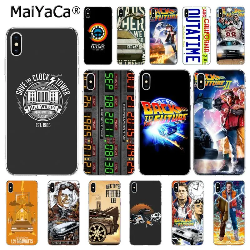 Чехол DeLorean Time Machine для iphone 11 12 Pro 11Pro Max 5 5Sx 6 7 7plus 8 8Plus X XS MAX XR | Мобильные телефоны и