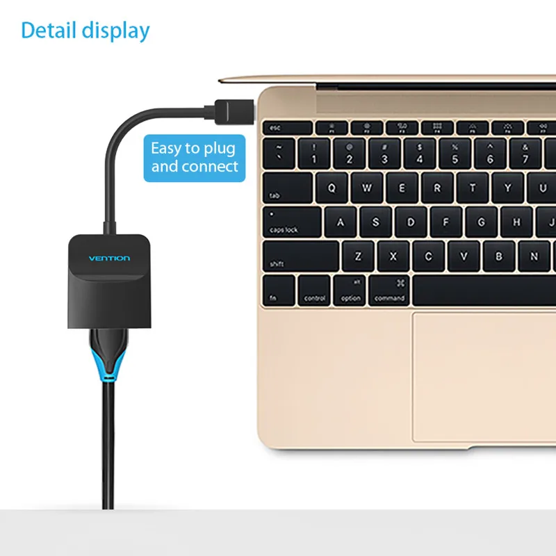 Адаптер Vention Type C 3 1 HDMI преобразователь с поддержкой 4K * 2K для Apple Macbook 12 дюймов и Google