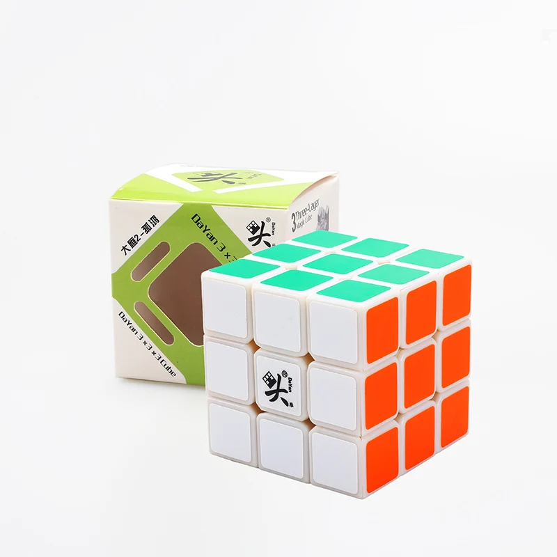 Даян Guhong три слоя 57 мм Cube Puzzle игрушки высокого качества magic cube ультра-гладкой profissional Cubo magico Классические игрушки - Цвет: DYGH01-White