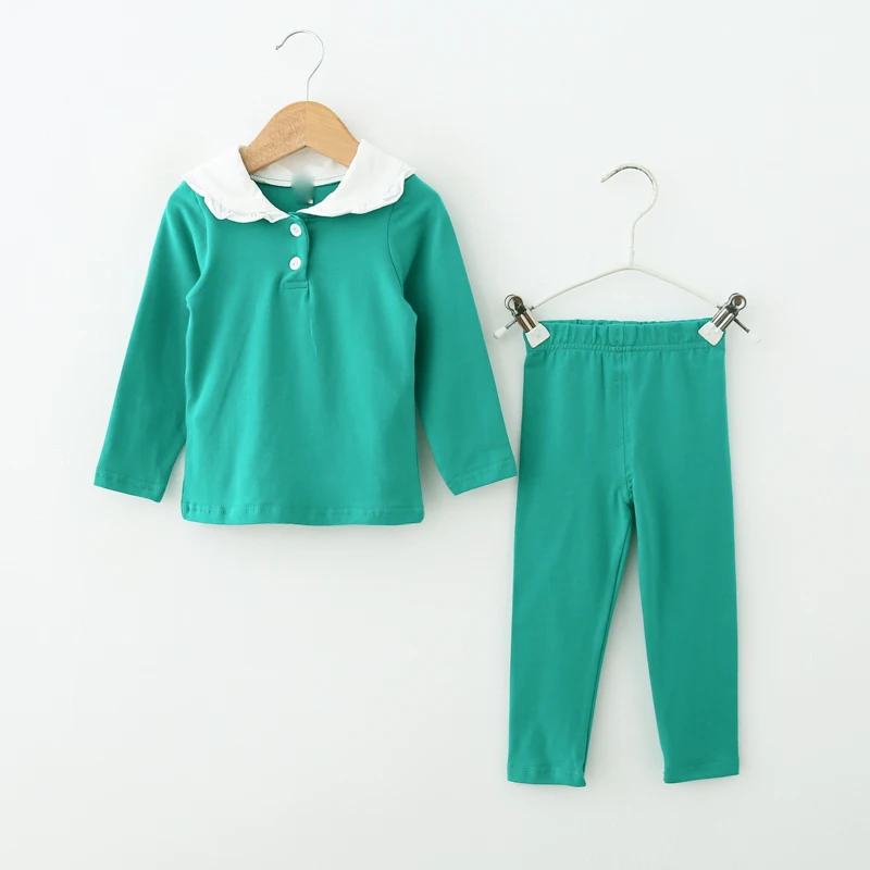 baby pajamas Suit Spring Summer girls Clothing set Kids cotton 2 pcs Children outfit home Tracksuit clothes for sleepwear | Детская