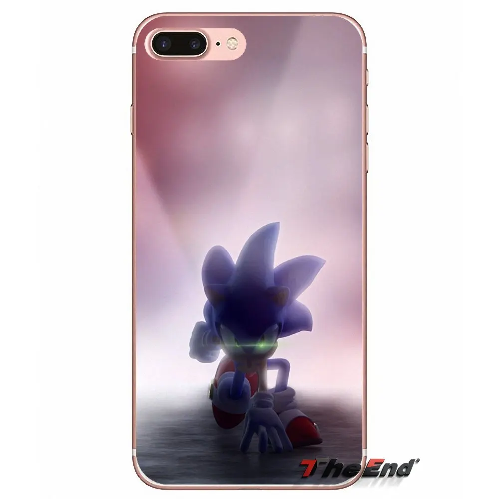Для Samsung Galaxy S2 S3 S4 S5 MINI S6 S7 edge S8 S9 Plus Note 2 3 4 5 8 Coque Fundas Silver Sonic The Hedgehog Shadow мягкий