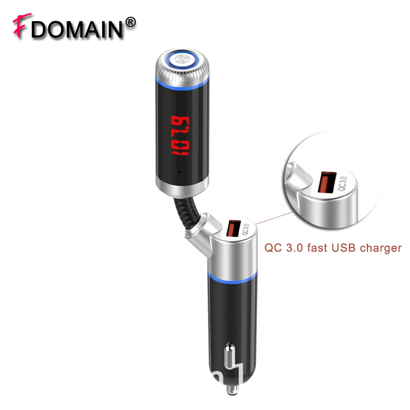 FDOMAIN Авто QC3.0 USB быстрое зарядное устройство беспроводной bluetooth handsfree