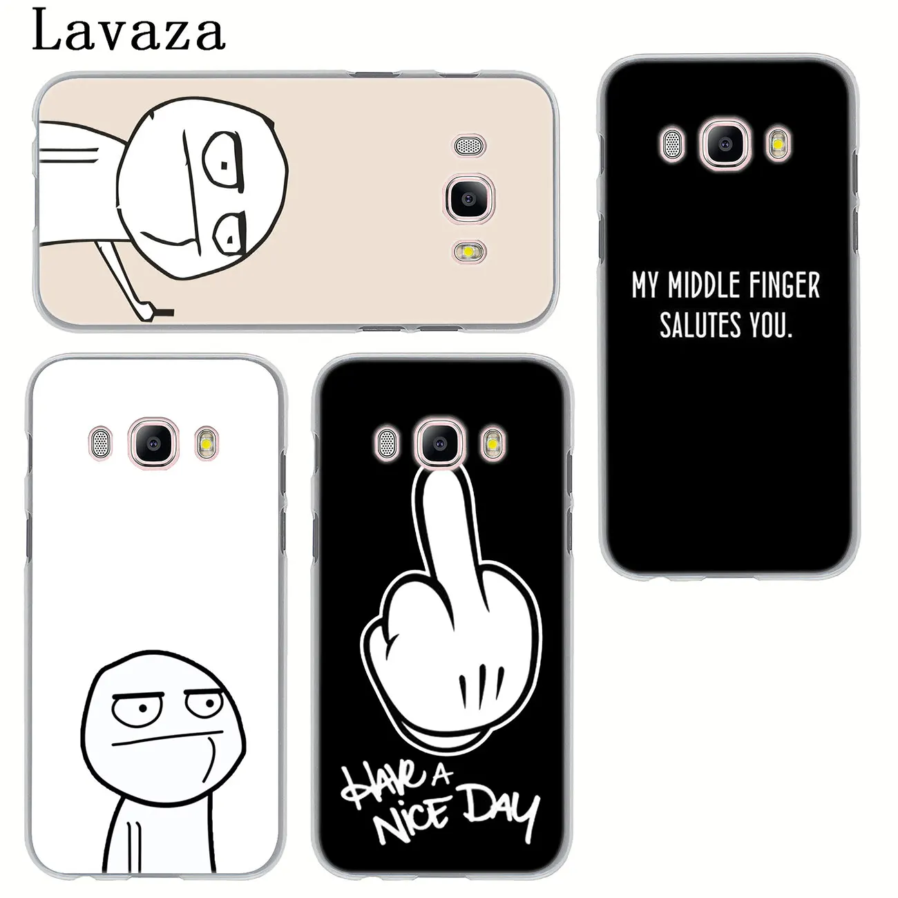 meme face Middle Finger Funny Cartoon Lovers Case for Samsung Galaxy Note 10 9 8 A9 A8 A7 A6 Plus 2018 A5 A3 2015 2016 2017 A2 | Мобильные
