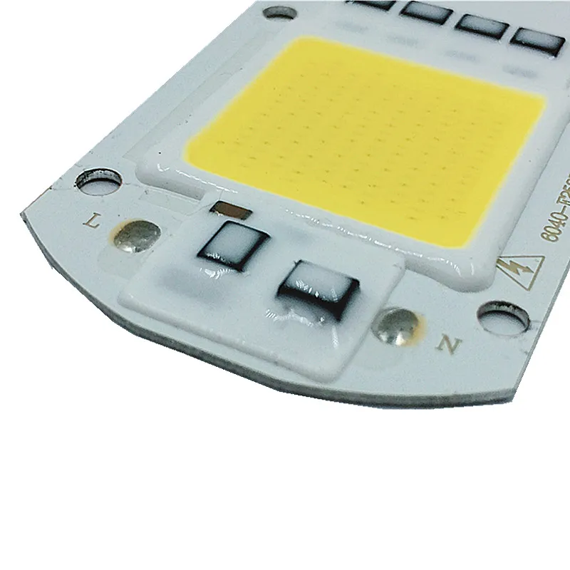 Светодиодный COB чип белый 50 Вт 220 В переменного тока 110 10 шт.|led white chip|led 50w coblamp for |