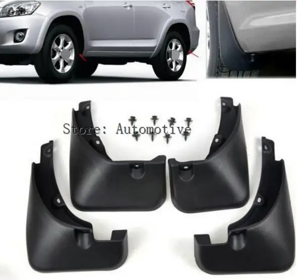 Новое высокое качество резиновые 4X брызговики крылья для Toyota Rav4 2,4 2006 2007 2008 2009 2010 Черный