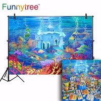 funnytree under the sea backdrops fairy tale castle birthday party photography photo studio photographic background photocall