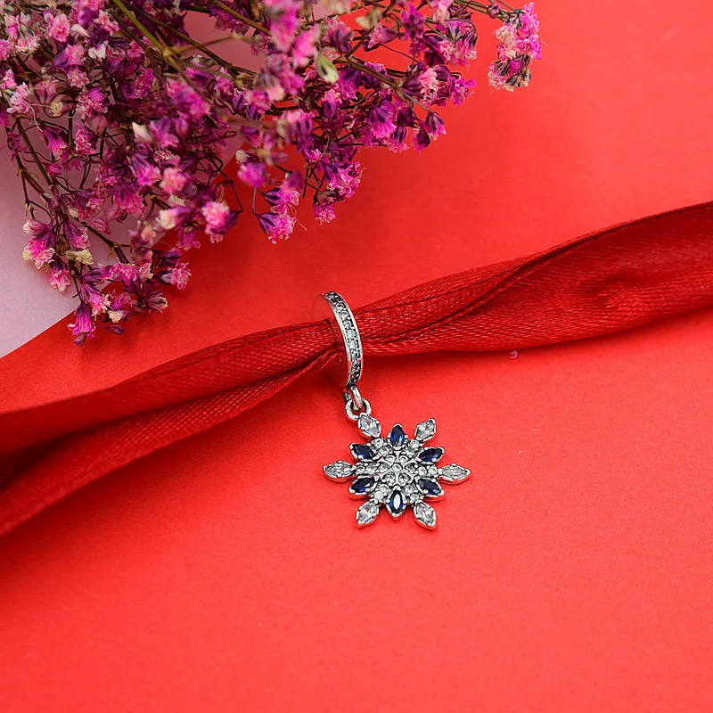 Горячее серебро Европейский CZ Шарм Бусины Подходят Пандора стиль браслет кулон