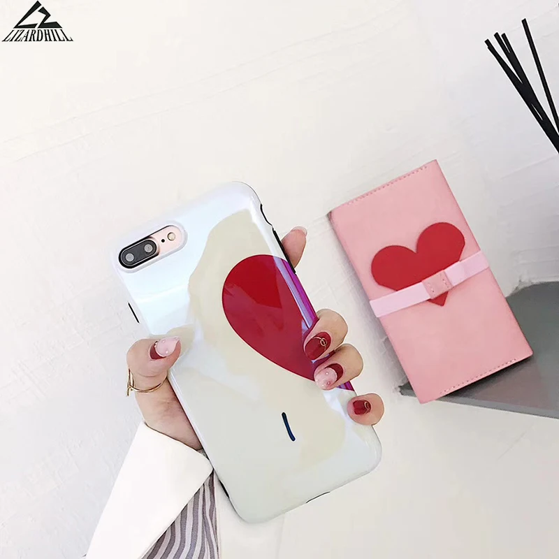 Lizendrock Blu-Ray телефонные чехлы для iphone 8 Plus Красное сердце любовь мягкий tpu чехол iPhone 6