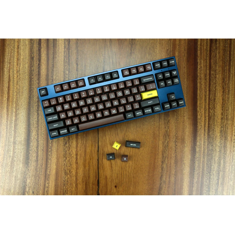 MP шоколадная раскраска 123 клавиш SA PBT колпачок для шрифтов Cherry MX переключатели