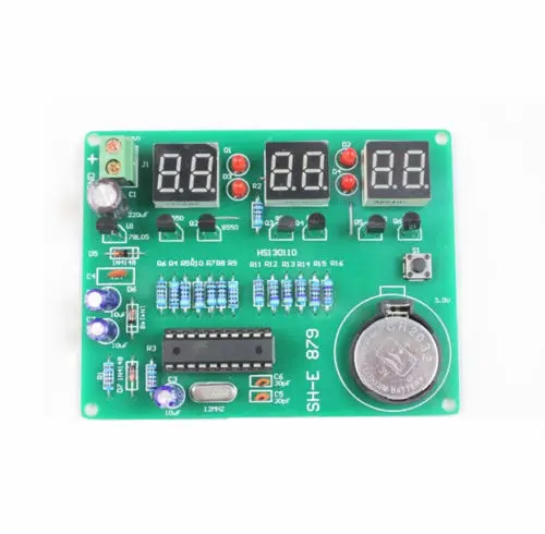 DIY Kit Module 9V-12V AT89C2051 6 Digital LED Electronic Clock Parts Components