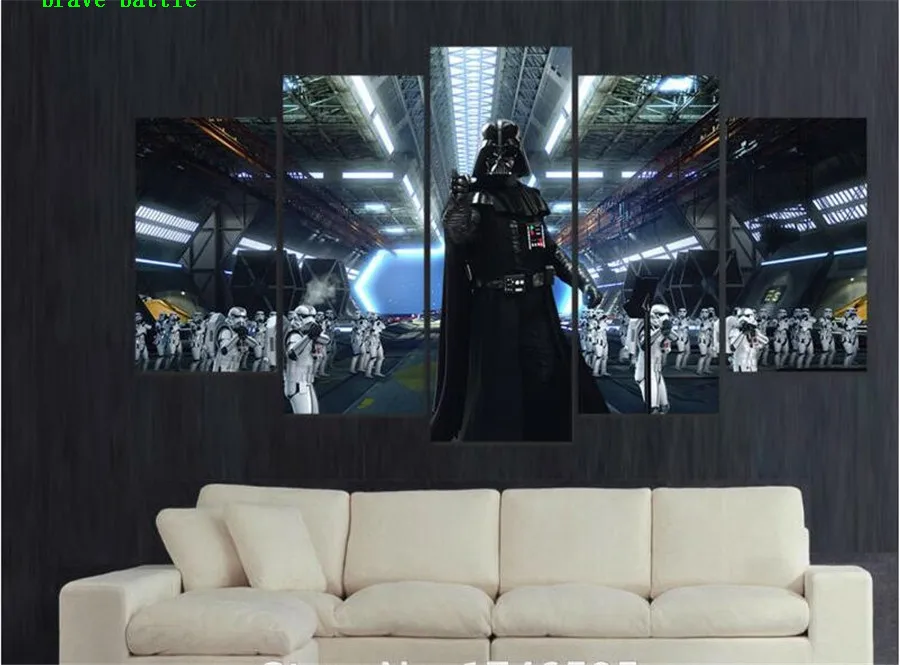 Stormtroopers Звездные войны Дарт Вейдер 5 шт. холст картина печать гостиная домашний