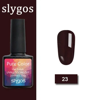 23 SLYGOS Гель-лак набор УФ Vernis полуперманентный праймер верхнее покрытие 10 мл полигель лак для ногтей маникюрный гель лак для ногтей - Цвет: 23