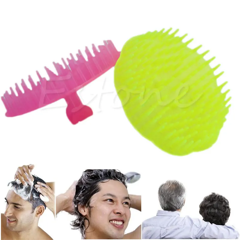 1 шт. шампунь для кожи головы душ тело мытье волос Массажер щетка расческа