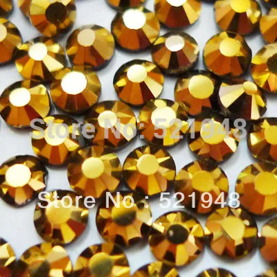 Высокое качество! Стразы горячей фиксации SS16 (3 8 ~ 4 0 мм) Gold DMC 288 шт. настоятельно