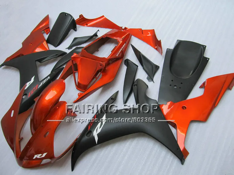 Красно черные детали для ремонта кузова YAMAHA YZFR1 2002 2003 комплект обтекателей yzf r1