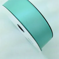 40mm tiffanyblue solid face matte polyester satin ribbon rope hairbow wedding party decoration gift packing ribbon cord100yards