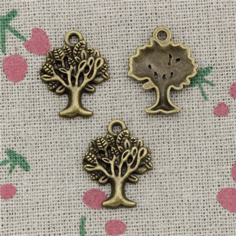 19pcs Charms life tree 22*17mm Antique Bronze Vintage Pendants For Jewelry Making DIY Bracelet Necklace | Украшения и аксессуары