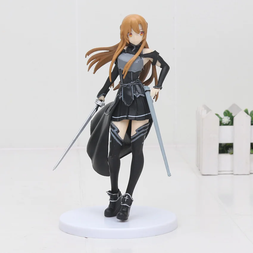 bag black 15700 18cm EXQ фигурка аниме Sword Art Online Yuuki Asuna Kirigaya Kazuto SAO Kirito купальник Ver. hot Girl ПВХ фигурка игрушка - Цвет: bag black 15700 18cm