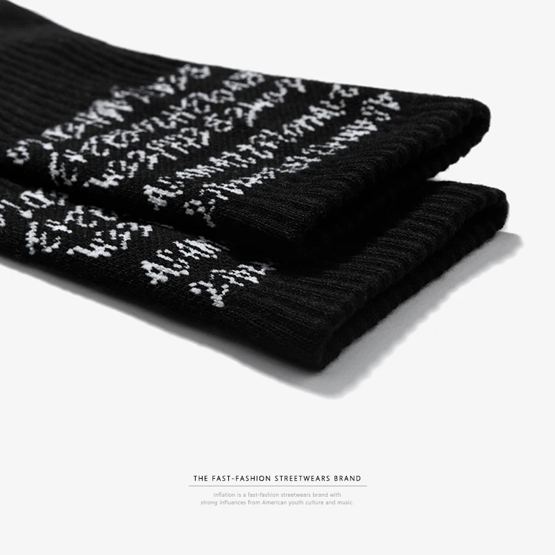 Мужские носки в стиле хип хоп уличная одежда новинка 2018 длинные с буквенным