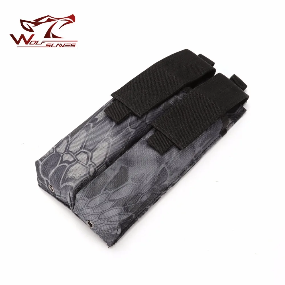Python P90 тактическая сумка винтовка подсумок Двойной Пистолет Журнал MOLLE Чехол для