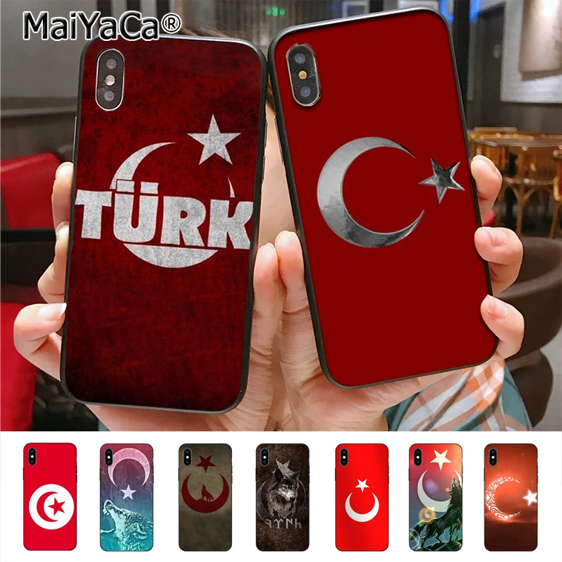 Ультратонкий чехол для телефона с турецким флагом Анкары iphone 11 12 Pro X 6 6s 7 7plus 8 8Plus 5