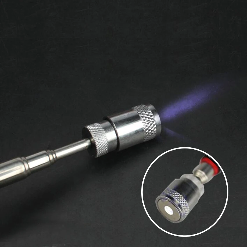 1pc Telescopic Pick Up Tool Magnetic Mini LED Magnet For Picking Screwdriver Nuts And Bolts Metal Screw Hand Tools | Инструменты