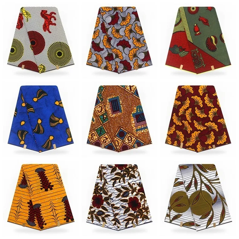 

Soft African Ankara Embroidered Cotton Fabric Fashionable Pagne Wax African Wax Veritable Pagne Africain Hot Wax Veritable