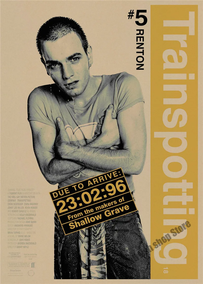 Тренировочный Ewan McGregor ретро плакат, крафт-бумага, бумага для бара, кафе, домашний декор, настенная роспись
