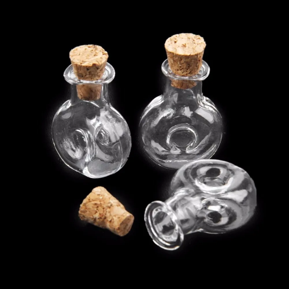 Флаконы стеклянные с пробковой пробкой 10 шт. маленькие бутылки г. | Дом и сад