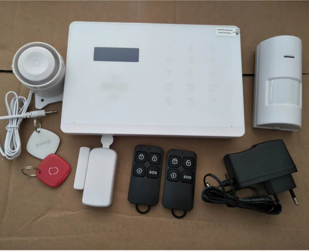 Wolf Guard беспроводной ЖК дисплей 3G GSM + Wifi RFID домашняя сигнализация охранная система