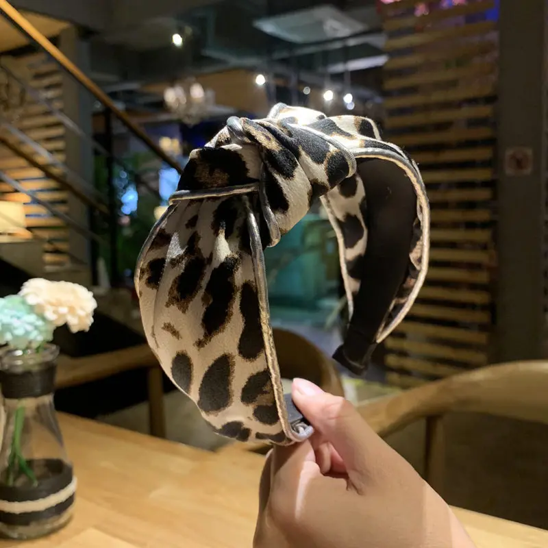 2 шт./лот обруч для волос в Корейском стиле девушек с леопардовым принтом