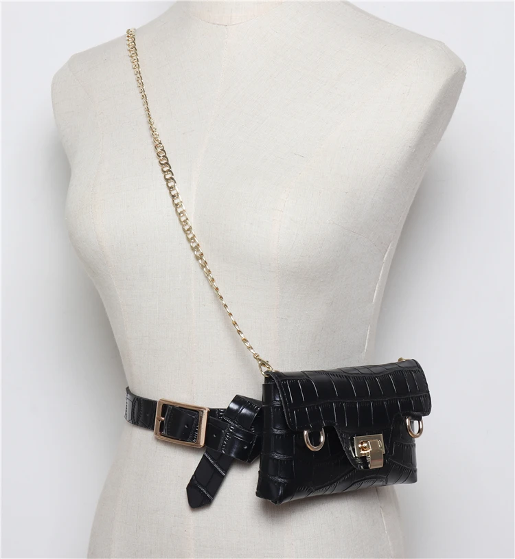 Крокодиловая искусственная кожа fannypack женская сумка для живота поясная сумка дамская поясная сумка на пояс FP20